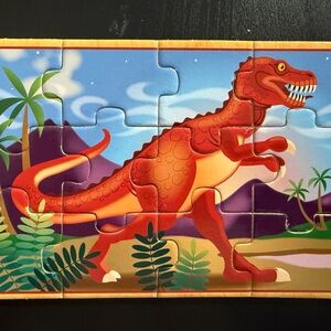 Melissa & Doug Wooden Dinosaur Jigsaw Puzzles